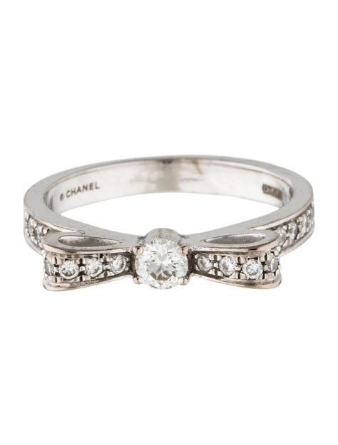 chanel diamond bow ring|Chanel ring price.